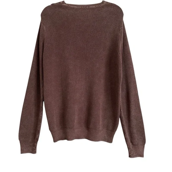 Faherty Sunwashed Plum Wine Crewneck Sweater Size Med